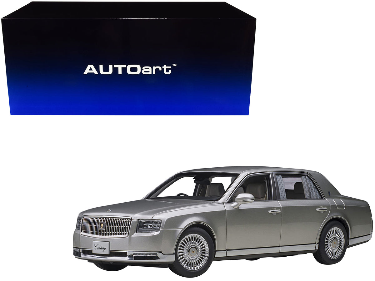 Rapid Vehicles Toyota Century with Curtains RHD (Right Hand Drive) Silver Special Edition 1/18...