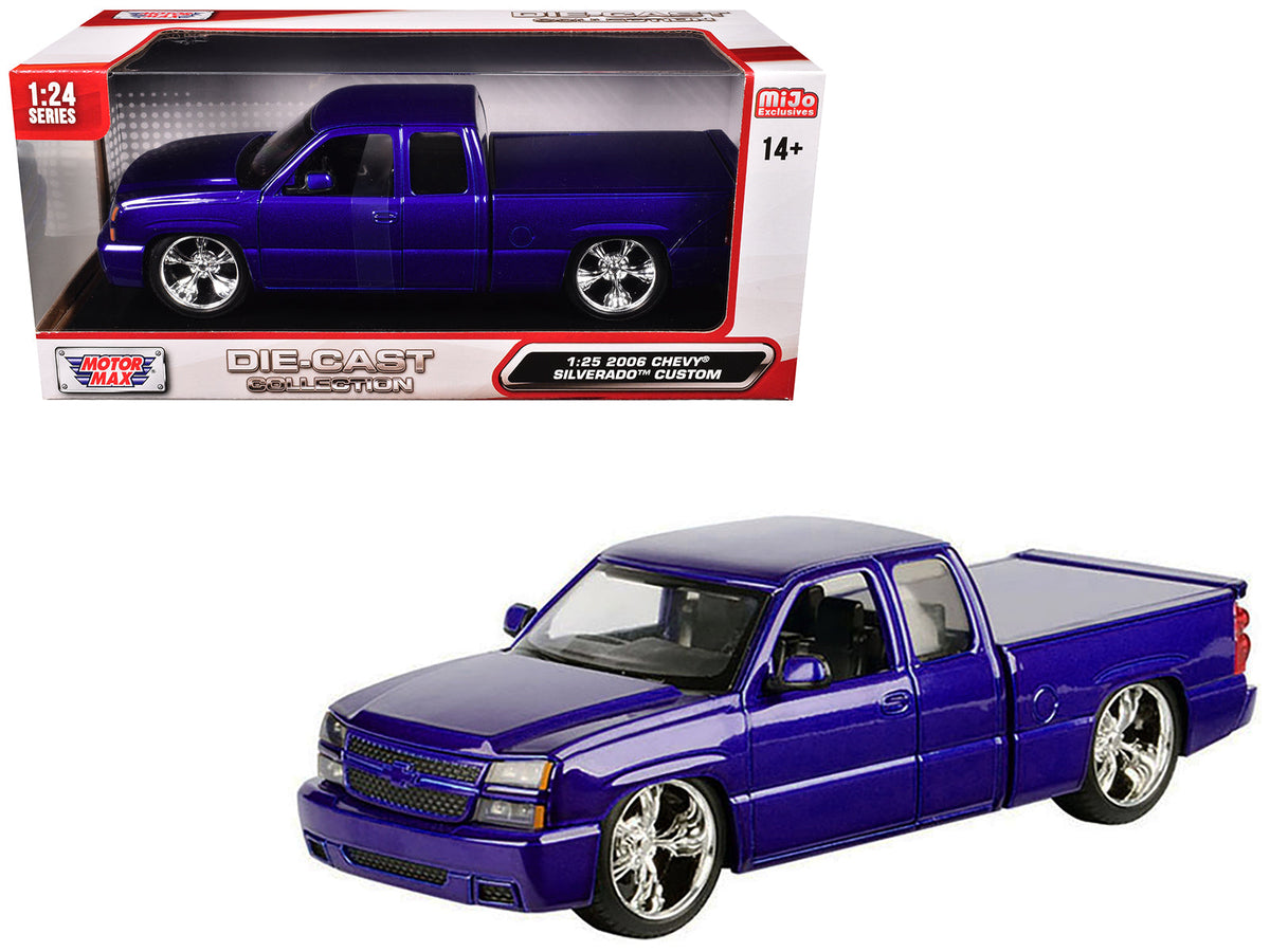 Rapid Vehicles 2006 Chevrolet Silverado Custom Pickup Truck Blue Metallic "Die-Cast Collection"...