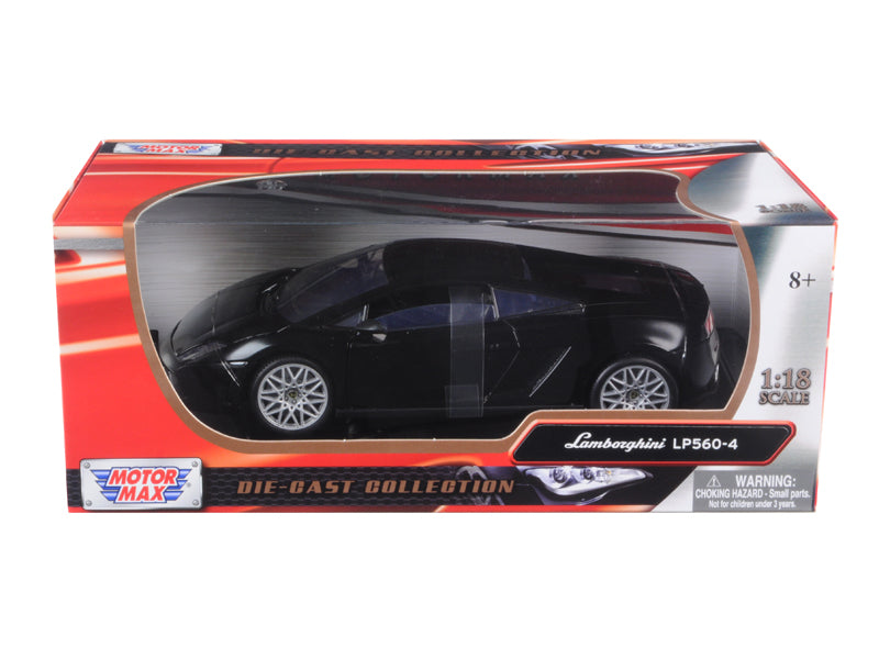 Rapid Vehicles Lamborghini LP 560-4 Black 1/18 Diecast Car Model by Motormax  free shipping USA -...
