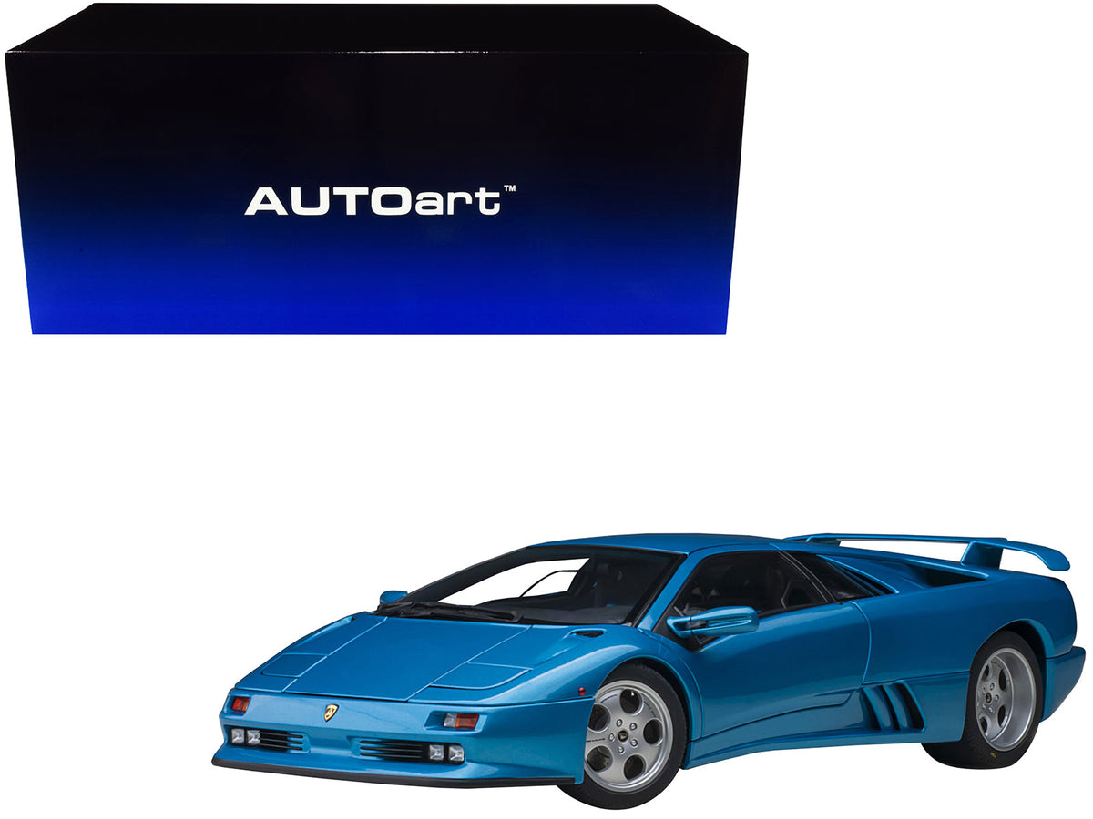 Rapid Vehicles Lamborghini Diablo SE30 Blu Sirena Blue Metallic 1/18 Model Car by Autoart  free...