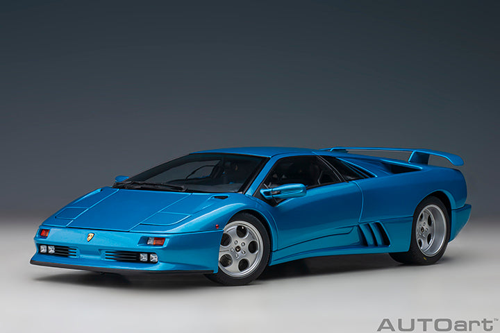 STM Diecast AUTOart 1995 Lamborghini Diablo SE30 Blue Sirena Metallic Blue 1:18