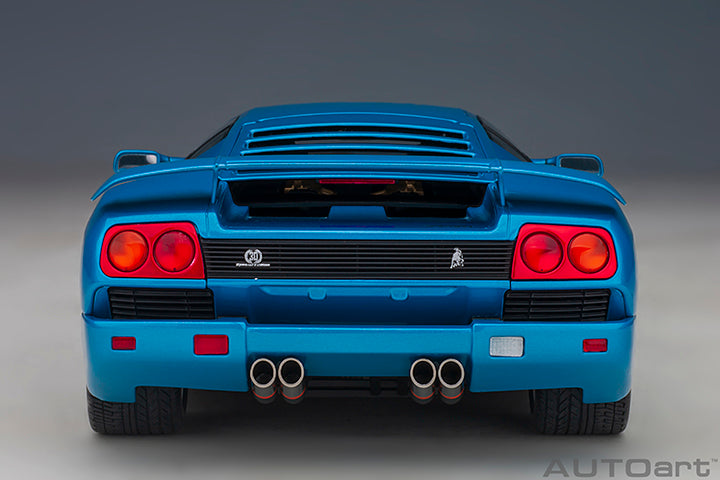 STM Diecast AUTOart 1995 Lamborghini Diablo SE30 Blue Sirena Metallic Blue 1:18 - View 6