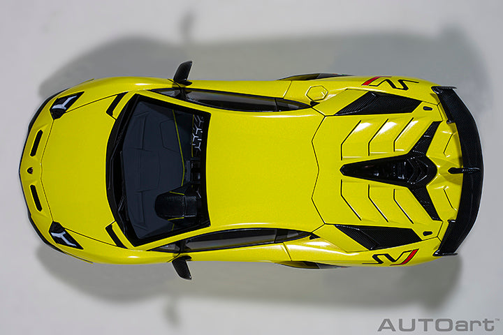 AUTOart Lamborghini Aventador SVJ Giallo Tenerife (Pearl Yellow) 1:18