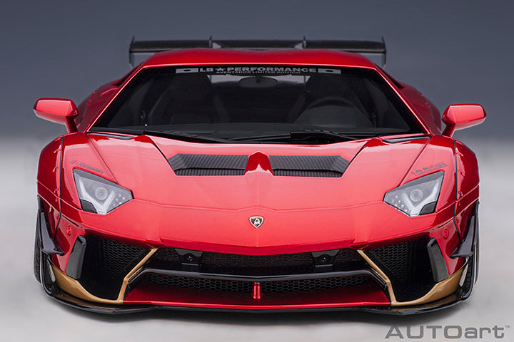 STM Diecast AUTOart Lamborghini Aventador Liberty Walk LB-Works, Limited Edition, Hyper Red w/...