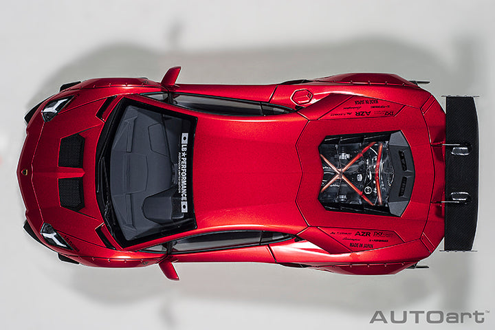 STM Diecast AUTOart Lamborghini Aventador Liberty Walk LB-Works, Limited Edition, Hyper Red w/...
