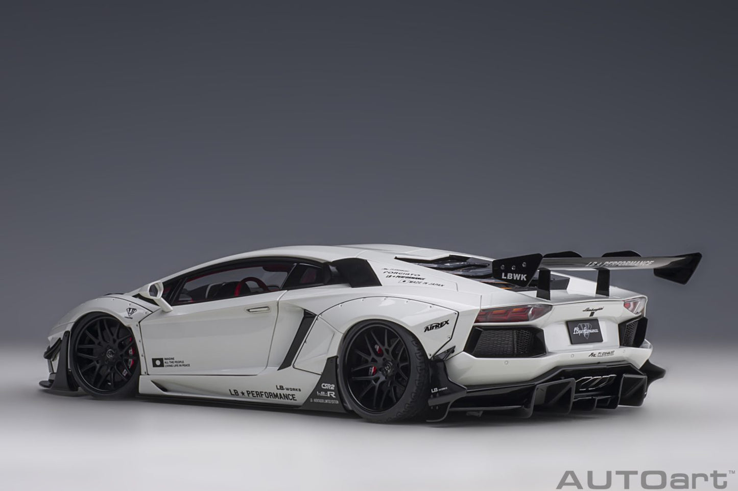 AUTOart Lamborghini Aventador Liberty Walk LB-Works, Limited Edition, Metallic White 1:18