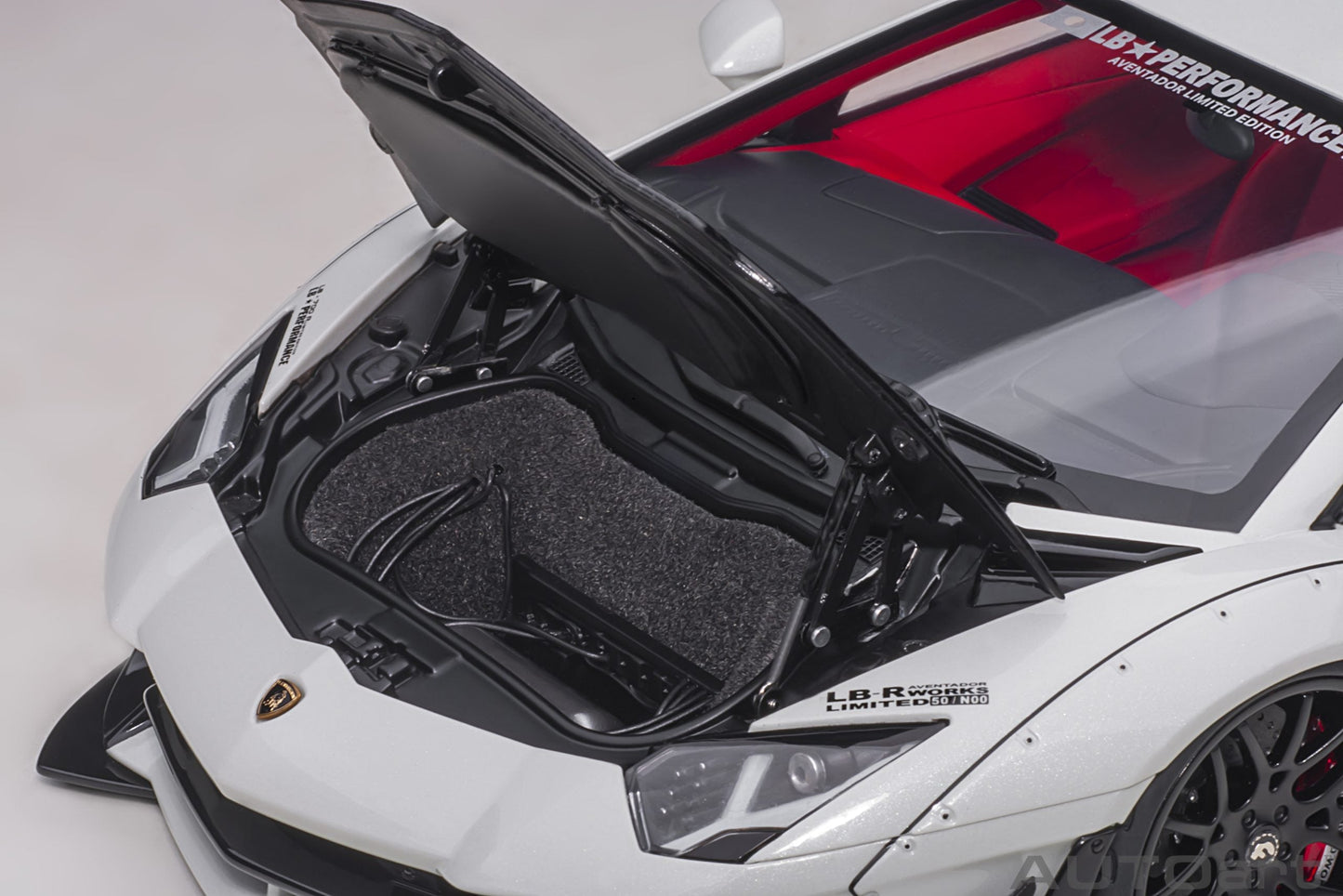 AUTOart Lamborghini Aventador Liberty Walk LB-Works, Limited Edition, Metallic White 1:18