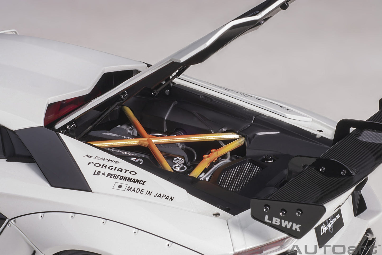 AUTOart Lamborghini Aventador Liberty Walk LB-Works, Limited Edition, Metallic White 1:18