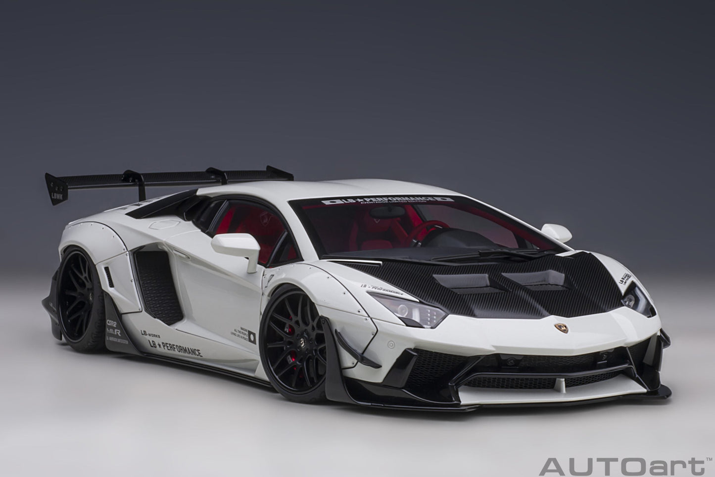 AUTOart Lamborghini Aventador Liberty Walk LB-Works, Limited Edition, Metallic White 1:18