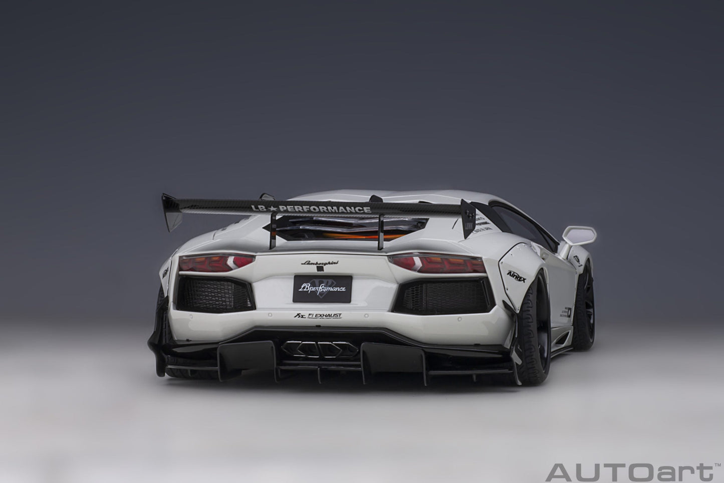 AUTOart Lamborghini Aventador Liberty Walk LB-Works, Limited Edition, Metallic White 1:18