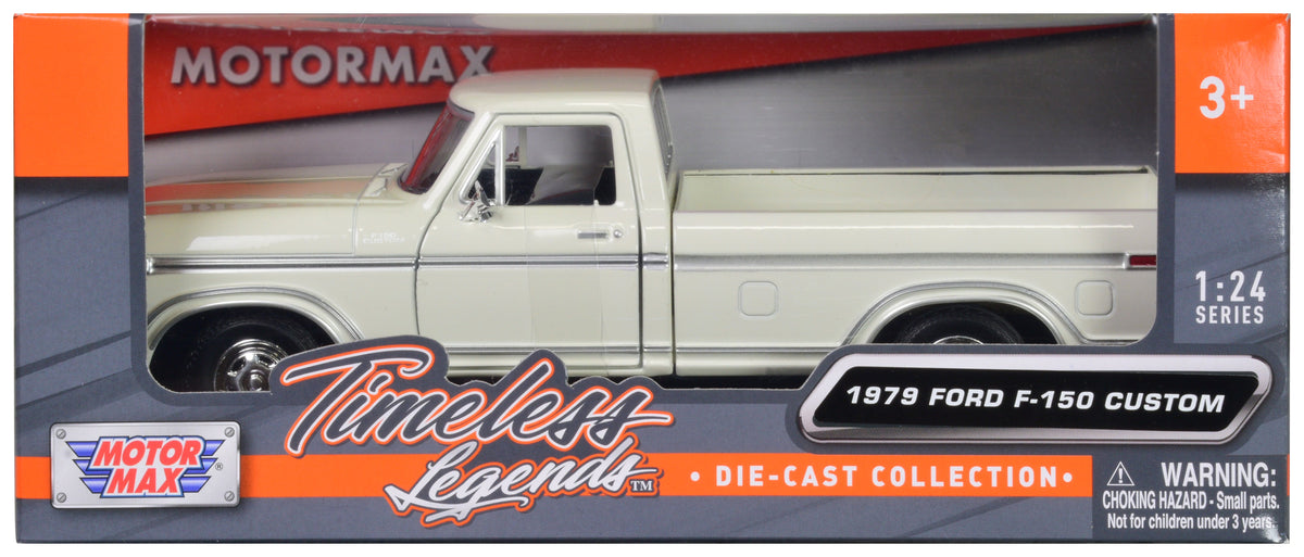 Rapid Vehicles 1979 Ford F-150 Pickup Truck White 1/24 Diecast Model Car by Motormax  free...