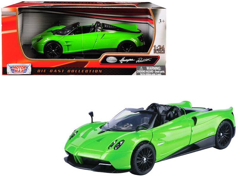 Rapid Vehicles Pagani Huayra Roadster Green 1/24 Diecast Model Car by Motormax  free shipping USA