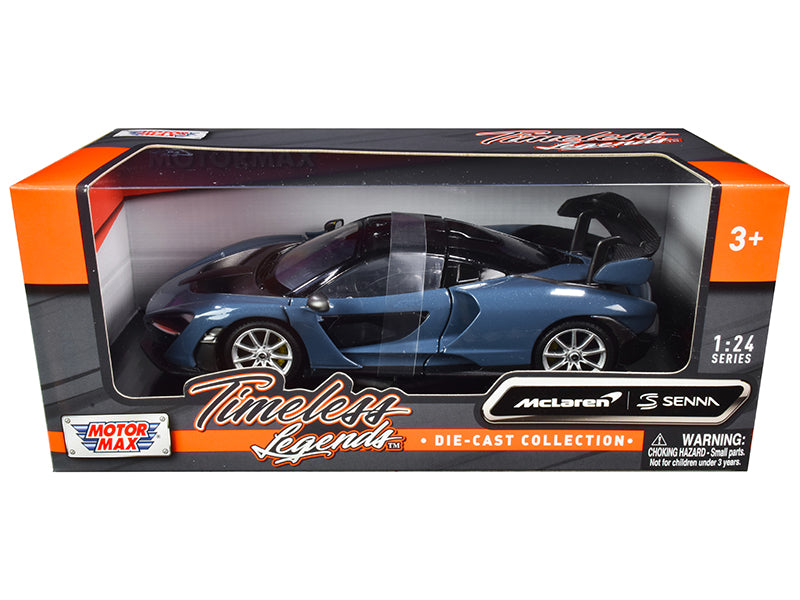 Rapid Vehicles McLaren Senna Gray Metallic and Black "Timeless Legends" 1/24 Diecast Model Car by...