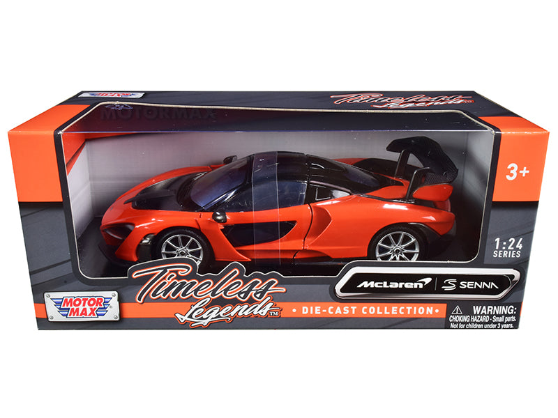 Rapid Vehicles McLaren Senna Orange Metallic and Black "Timeless Legends" 1/24 Diecast Model Car...