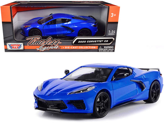 Rapid Vehicles 2020 Chevrolet Corvette C8 Stingray Blue Metallic "Timeless Legends" 1/24 Diecast...
