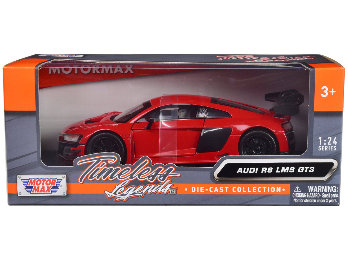Rapid Vehicles Audi R8 LMS GT3 Red "Timeless Legends" Series 1/24 Diecast Car Model by Motormax ...