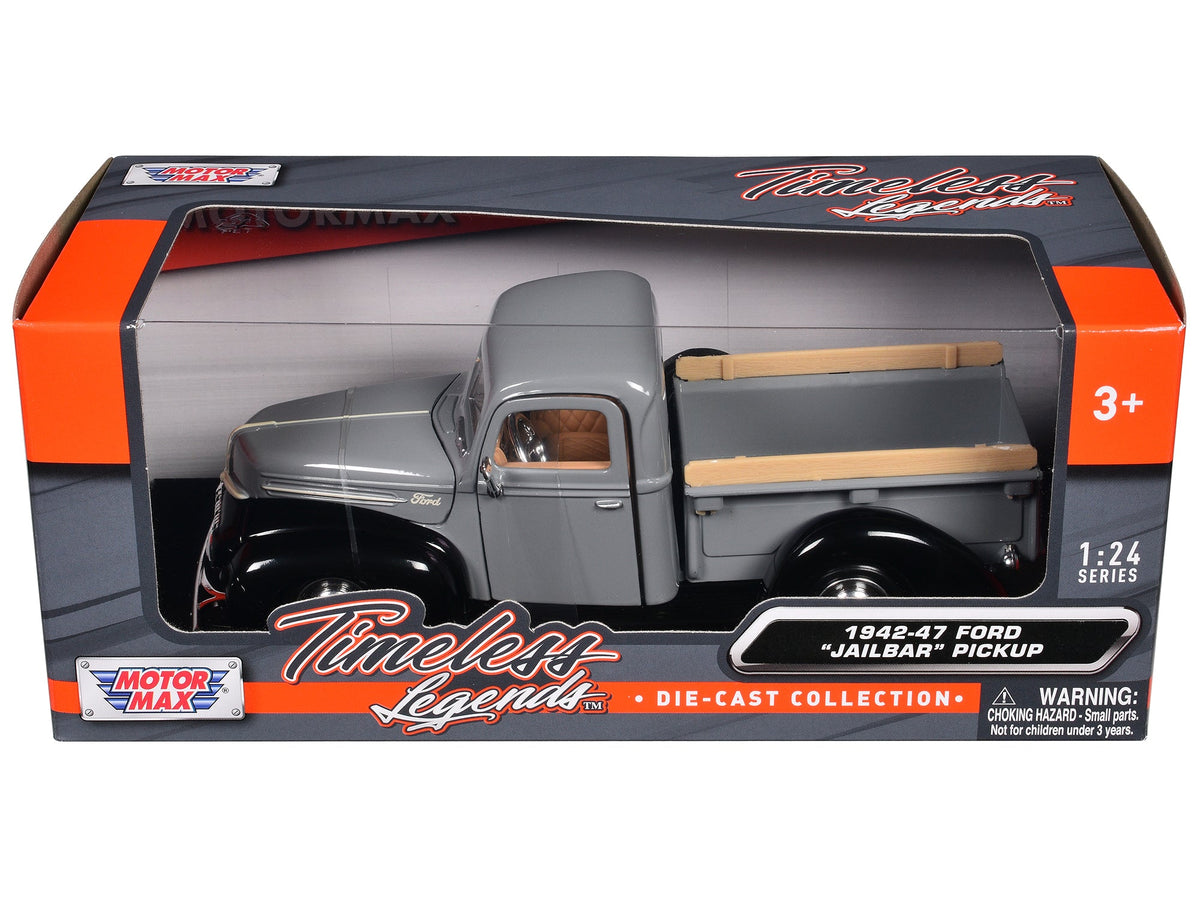 Rapid Vehicles 1942-47 Ford "Jailbar" Pickup Truck Gray and Black "Timeless Legends" Series 1/24...
