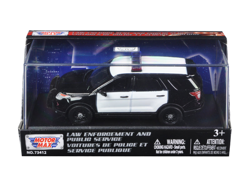 Rapid Vehicles 2015 Ford Police Interceptor Utility Plain Black and White 1/43 Diecast Model Car...