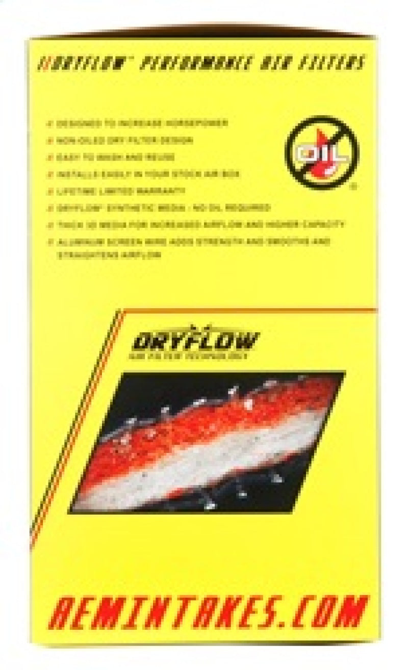 AEM Induction AEM 2.75in Flange ID x 6.25in Base OD x 7in H DryFlow Conical Air Filter 21-2027DK