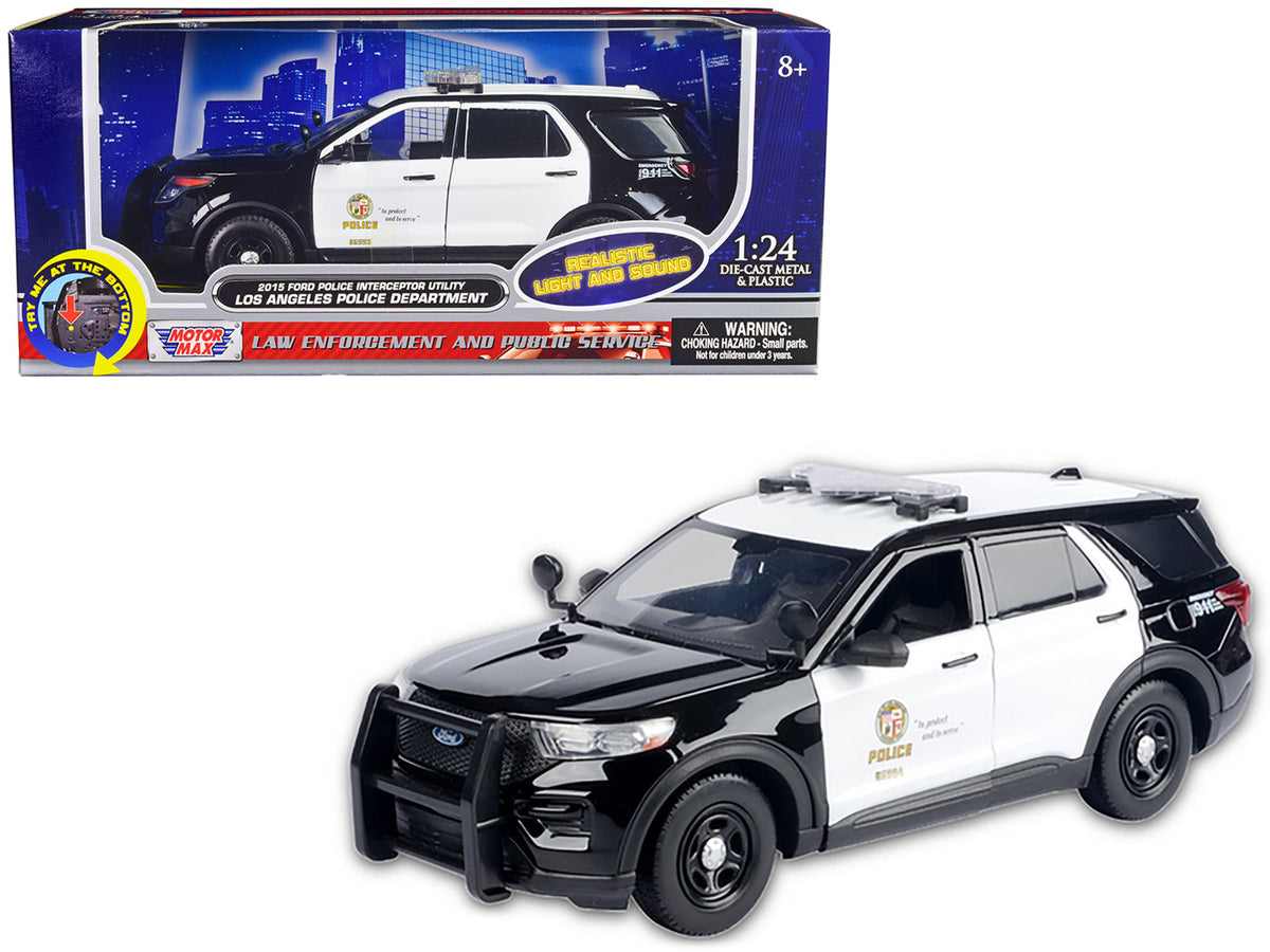 Rapid Vehicles 2015 Ford Police Interceptor Utility Black and White "Los Angeles Police...
