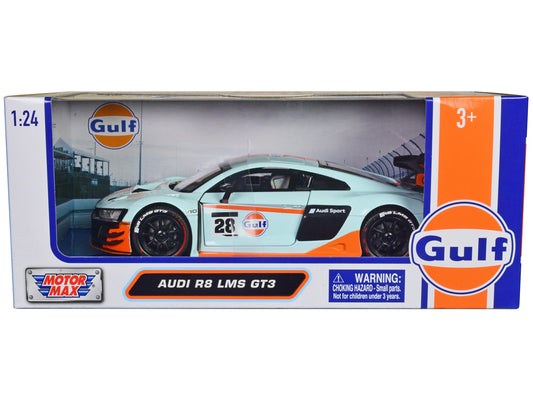 Rapid Vehicles Audi R8 LMS GT3 #28 Light Blue with Orange Stripes "Gulf Oil" "Gulf Die-Cast...