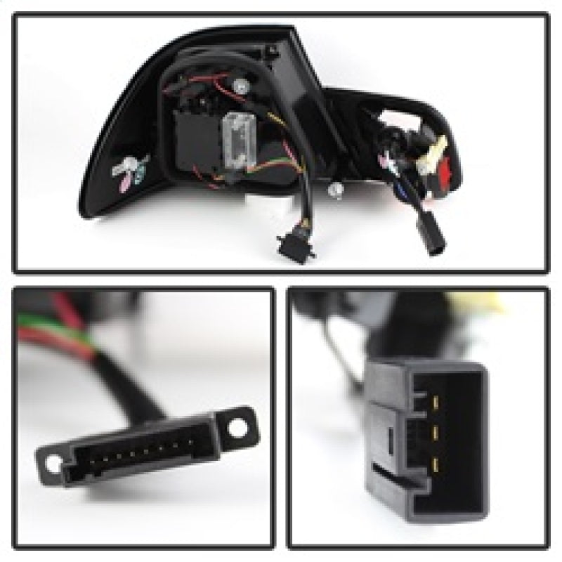 FR SPORT Spyder BMW E46 3-Series 04-06 2Dr Light Bar Style LED Tail Lights Black...