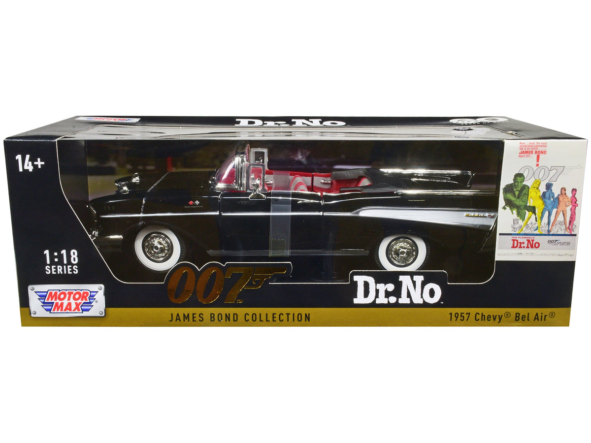 Rapid Vehicles 1957 Chevrolet Bel Air Convertible Black James Bond 007 "Dr. No" (1962) Movie 1/18...