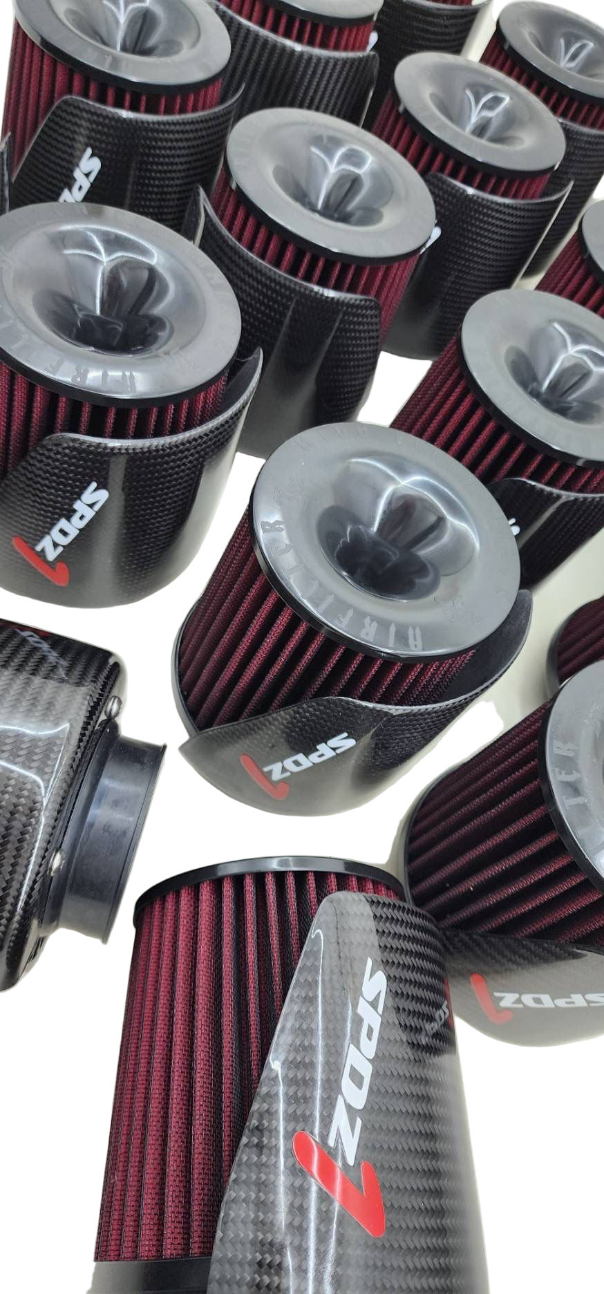 Speedzone Performance LLC SPDZ1 Carbon Cover High Velocity 3" Inlet Intake Filter - View 8