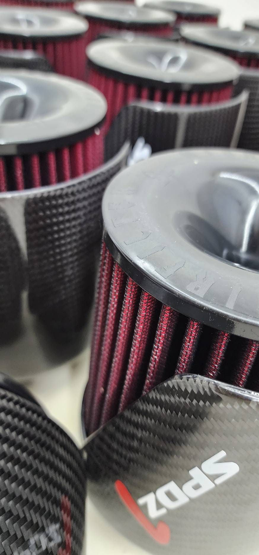 Speedzone Performance LLC SPDZ1 Carbon Cover High Velocity 3" Inlet Intake Filter - View 5