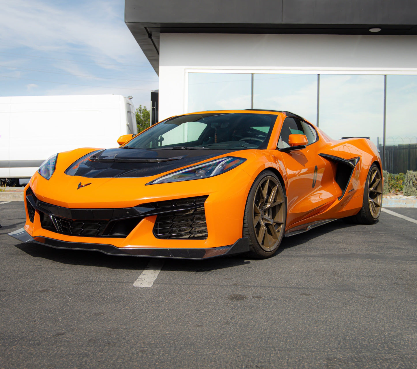 C8 ZR1 Replica Hood | 2020+ Corvette C8 ZR1 Style Hood (Double Sided Carbon Fiber 2pc Hood For Stingray/Z06/E-Ray)
