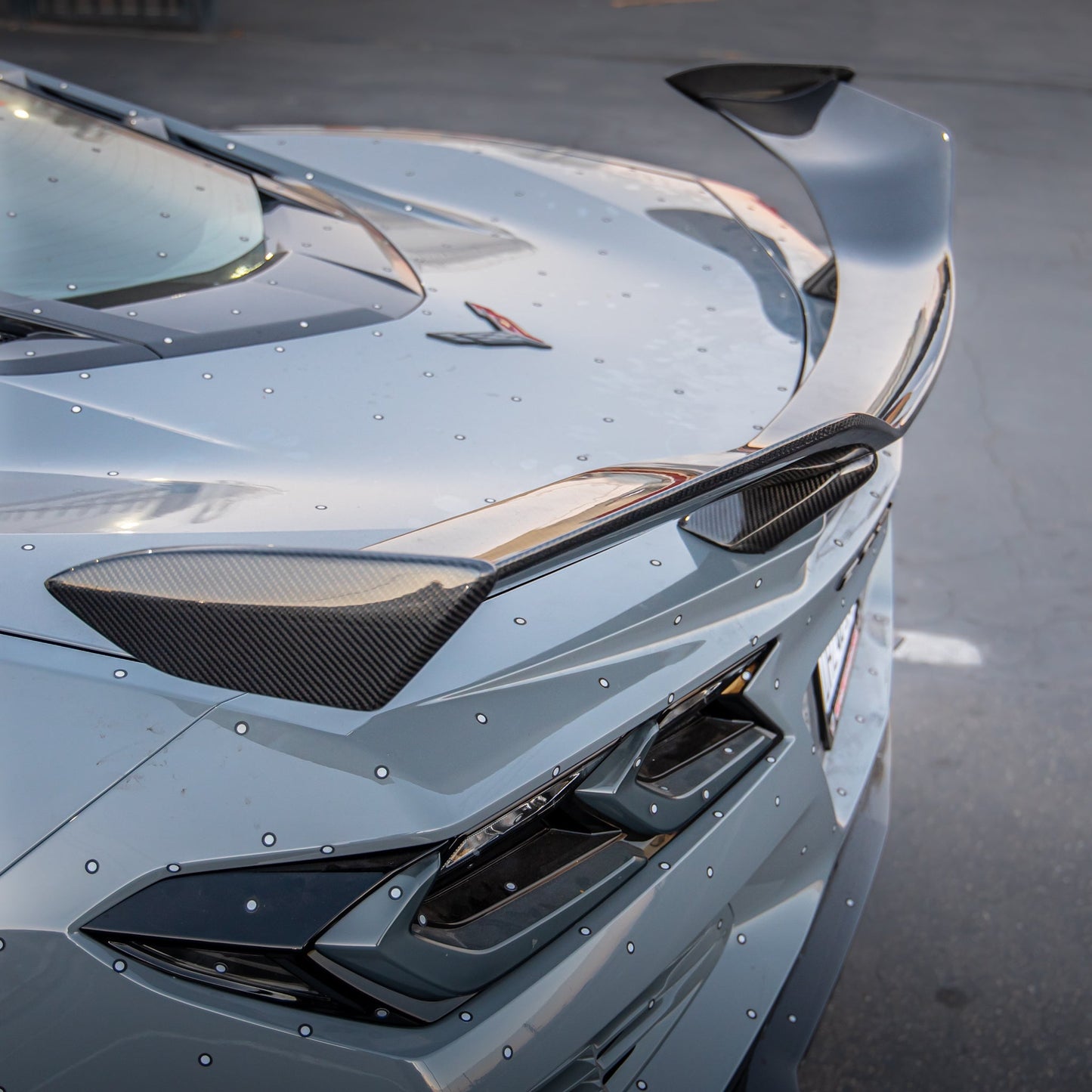 2023-2026 C8 Corvette Z06 E-Ray Carbon Fiber Rear Spoiler 1-Piece