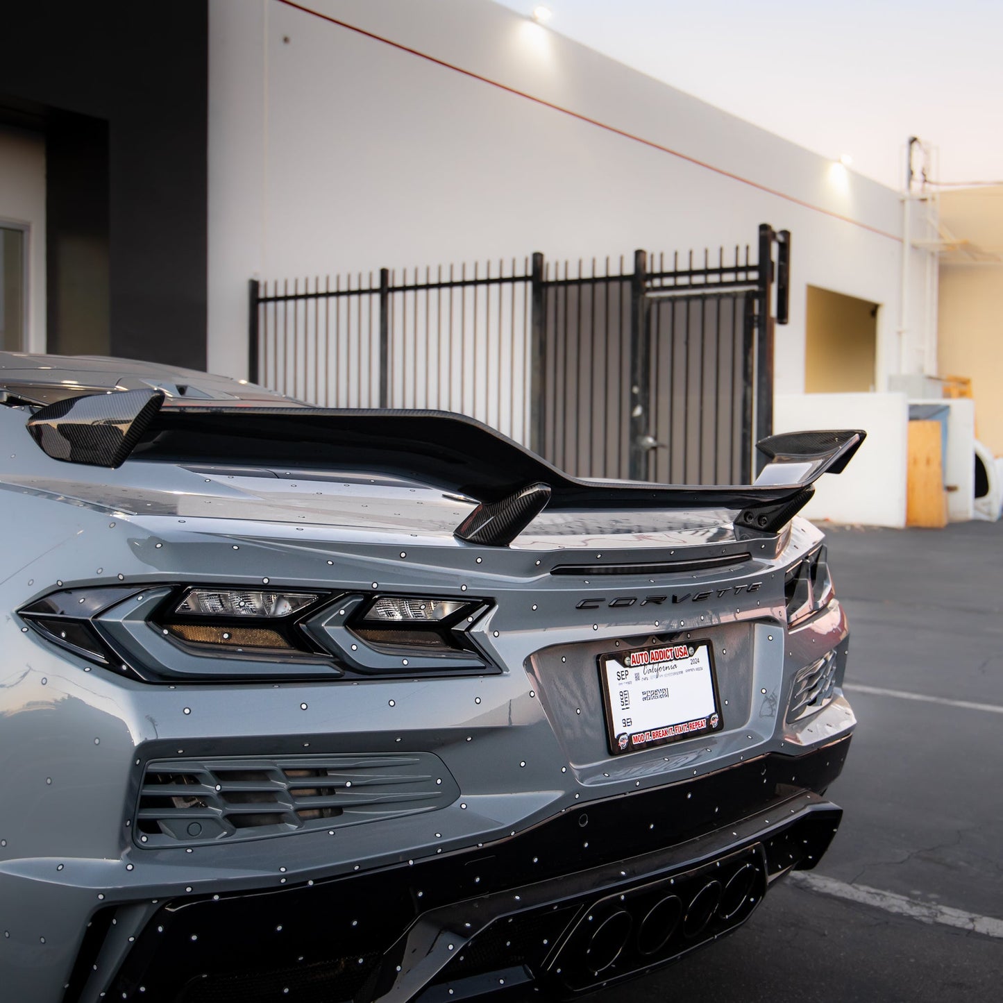 2023-2026 C8 Corvette Z06 E-Ray Carbon Fiber Rear Spoiler 1-Piece