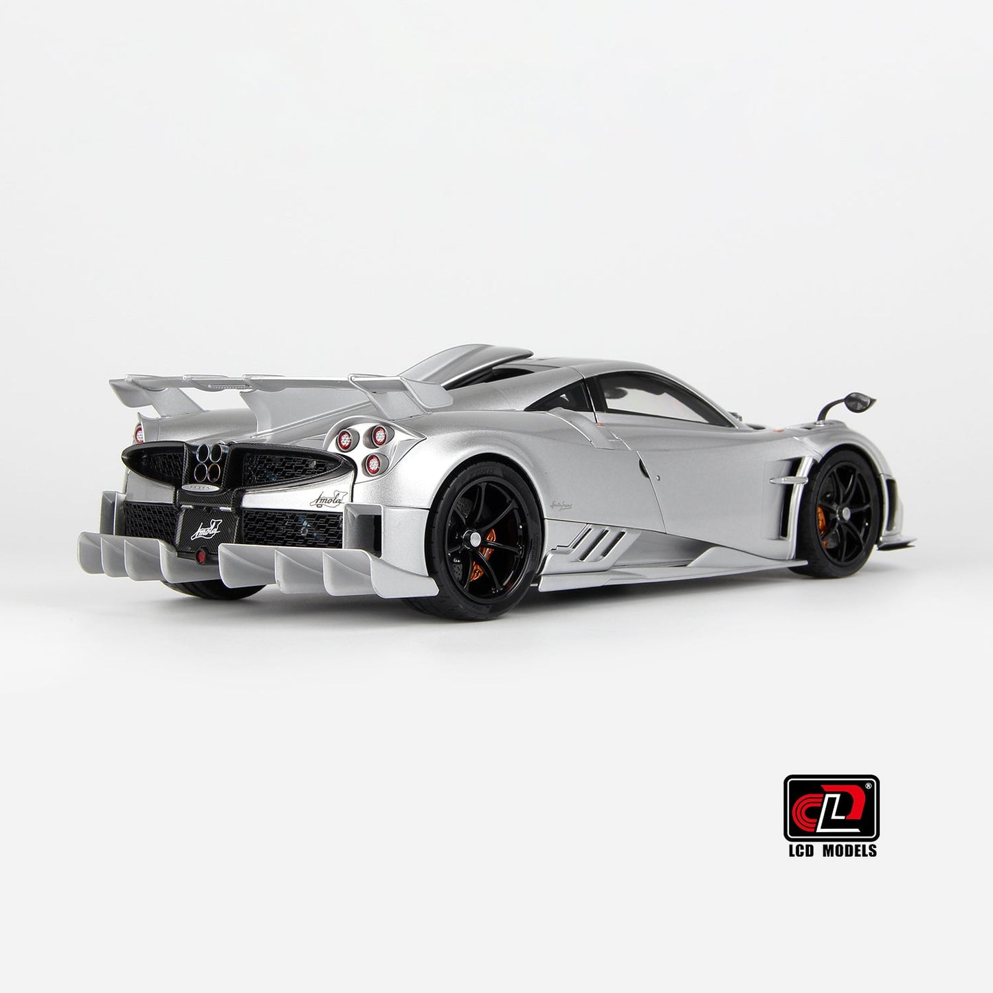 LCD 2020 Pagani Imola Silver w/ Black Wheels 1:18