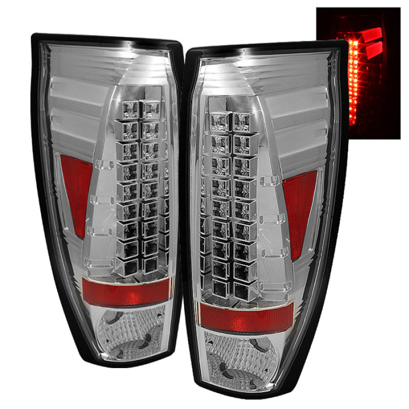 Spyder Chevy Avalanche 02-06 LED Tail Lights Chrome ALT-YD-CAV02-LED-C 5001078
