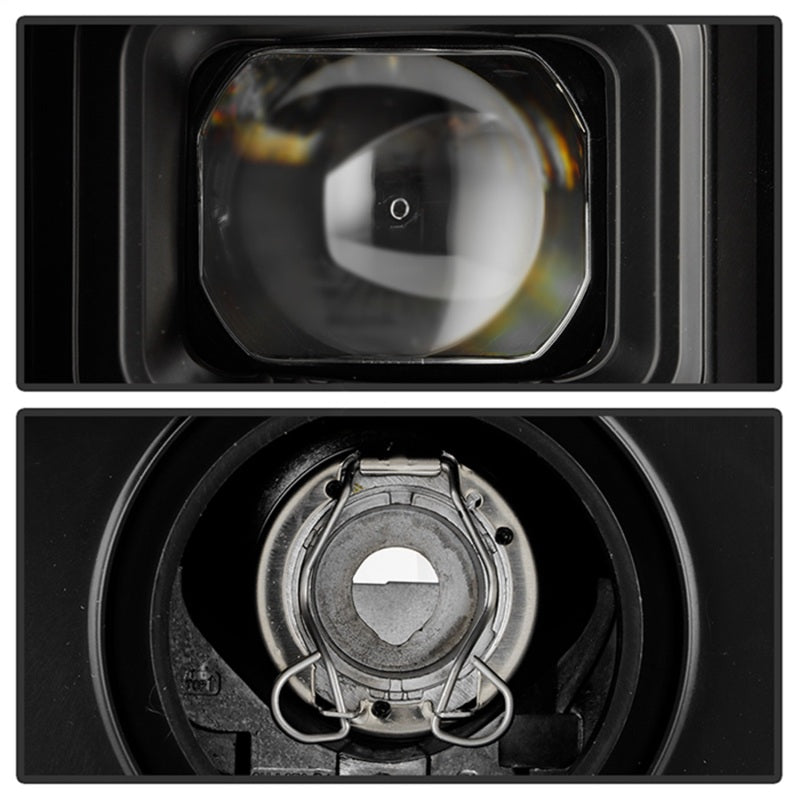 SPYDER 20-23 Chevy Silverado 2500/3500 Proj Headlights - LED DRL - Black PRO-YD-CSHD20SI-SEQ-BK 5088796