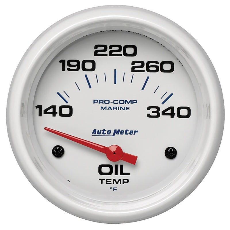 FR SPORT AutoMeter Marine White Air-Core Electric Oil Temperature Gauge 2-5/8in 140-300 Deg F 200765