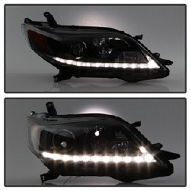 Spyder 2015-2017 Toyota Sienna Projector Headlights - DRL LED - Black PRO-YD-TSEN15-DRL-BK 5084002