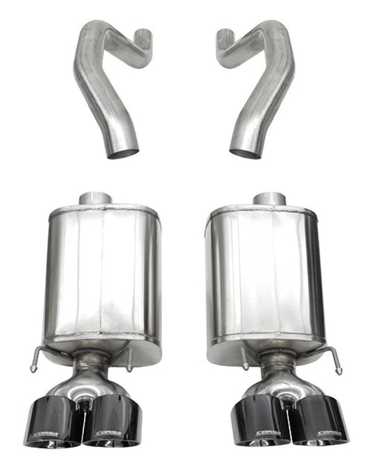 FR SPORT Corsa 06-13 Chevy Corvette C6 Z06 7.0L / 09-13 ZR1 6.2L Black PVD AxleBack Exhaust...