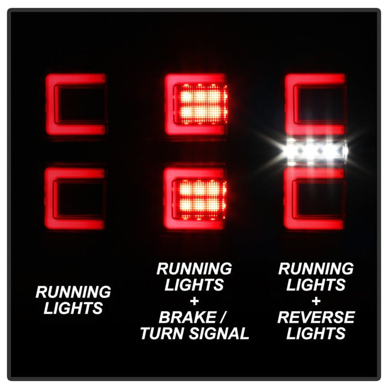 FR SPORT Spyder 16-17 Toyota Tacoma LED Tail Lights - Black Smoke (ALT-YD-TT16-LED-BSM) 5085740 -...