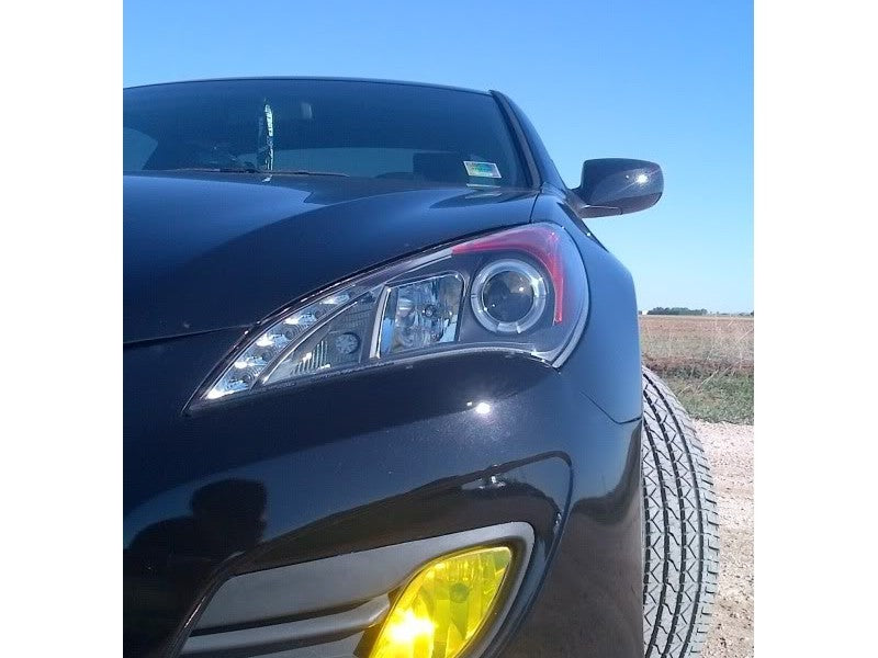 FR SPORT Spyder Hyundai Genesis 10-12 Projector Halogen Model- LED Halo DRL Blk...
