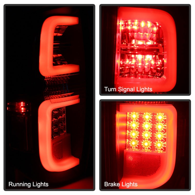 Spyder Toyota Tundra 2014-2016 Light Bar LED Tail Lights Black Smoke ALT-YD-TTU14-LED-BSM 5080202