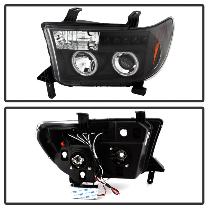 FR SPORT Spyder Toyota Tundra 07-13 Projector Headlights CCFL Halo LED Blk PRO-YD-TTU07-CCFL-BK...