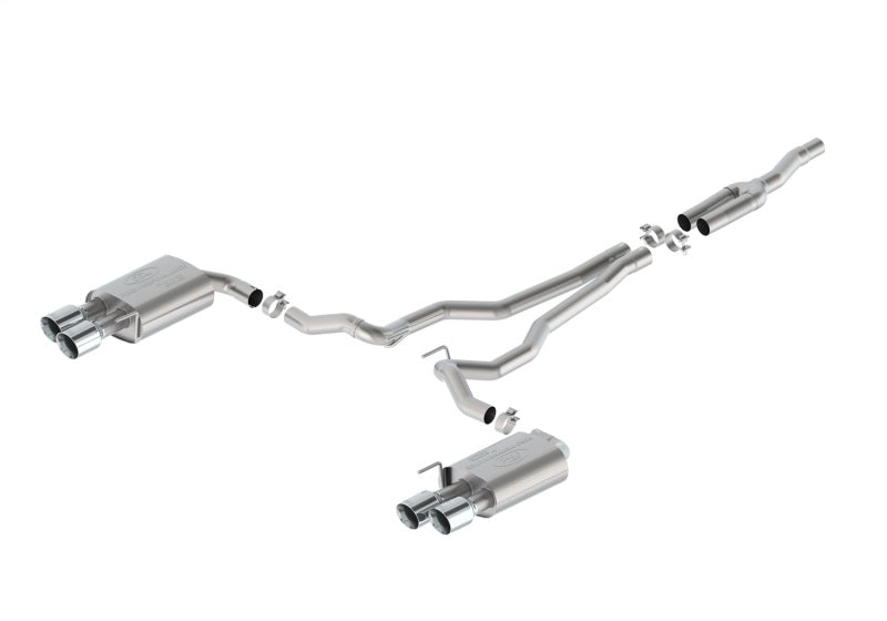 Ford Racing 2024 Mustang 2.3L Extreme Non-Active Cat-Back Exhaust w/GT Valance - Chrome Tip M-5200-M2ECV