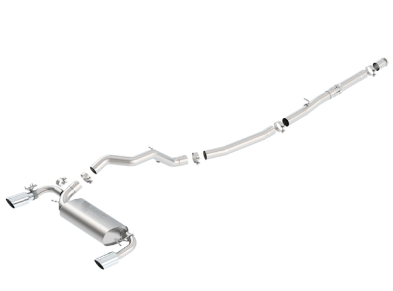 FR SPORT Borla 16-17 Ford Focus RS 2.3L MT Round Angle-Cut Tips Split Rear Exit ATAK Catback...