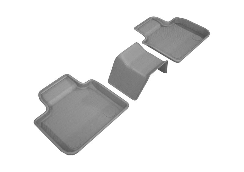 3D MAXpider 2018-2019 BMW 6 Series Gran Turismo Kagu 2nd Row Floormats - Gray L1BM09121501