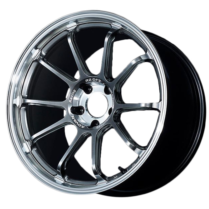 Advan RZ-DF2 20x9 - 5x112 - +40mm - Diamond Cut & Hyper Platinum Black Wheel YAF0I40MDHPB