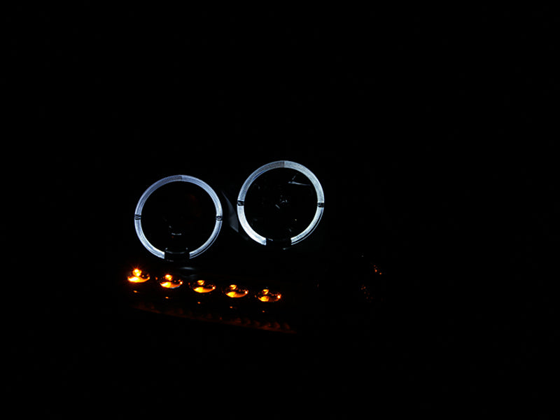 Anzo 2004-2008 Ford F-150 Projector Headlights w/ Halo and LED Black G2