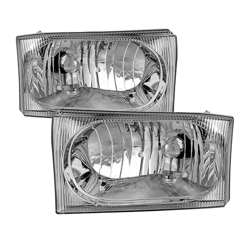 FR SPORT SPYDER Xtune Ford F250 F350 F450 Superduty Excursion 99-04 OEM Style Headlights Chrome...