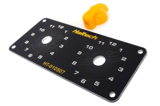 797 Performance, LLC Haltech Dual Switch Panel Kit w/Yellow Knob - View 2