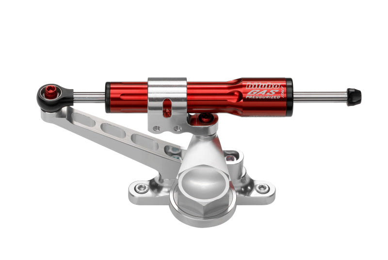 Bitubo Suspension Bitubo KITC Steering Damper Kit Under Instruments Mounting With Red Shock Absorber KIT192A1